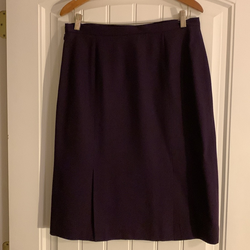 Gorgeous 3-piece Talbots fully-lined suit, Jacket, slacks & skirt  14 - burgundy - Picture 7 of 9